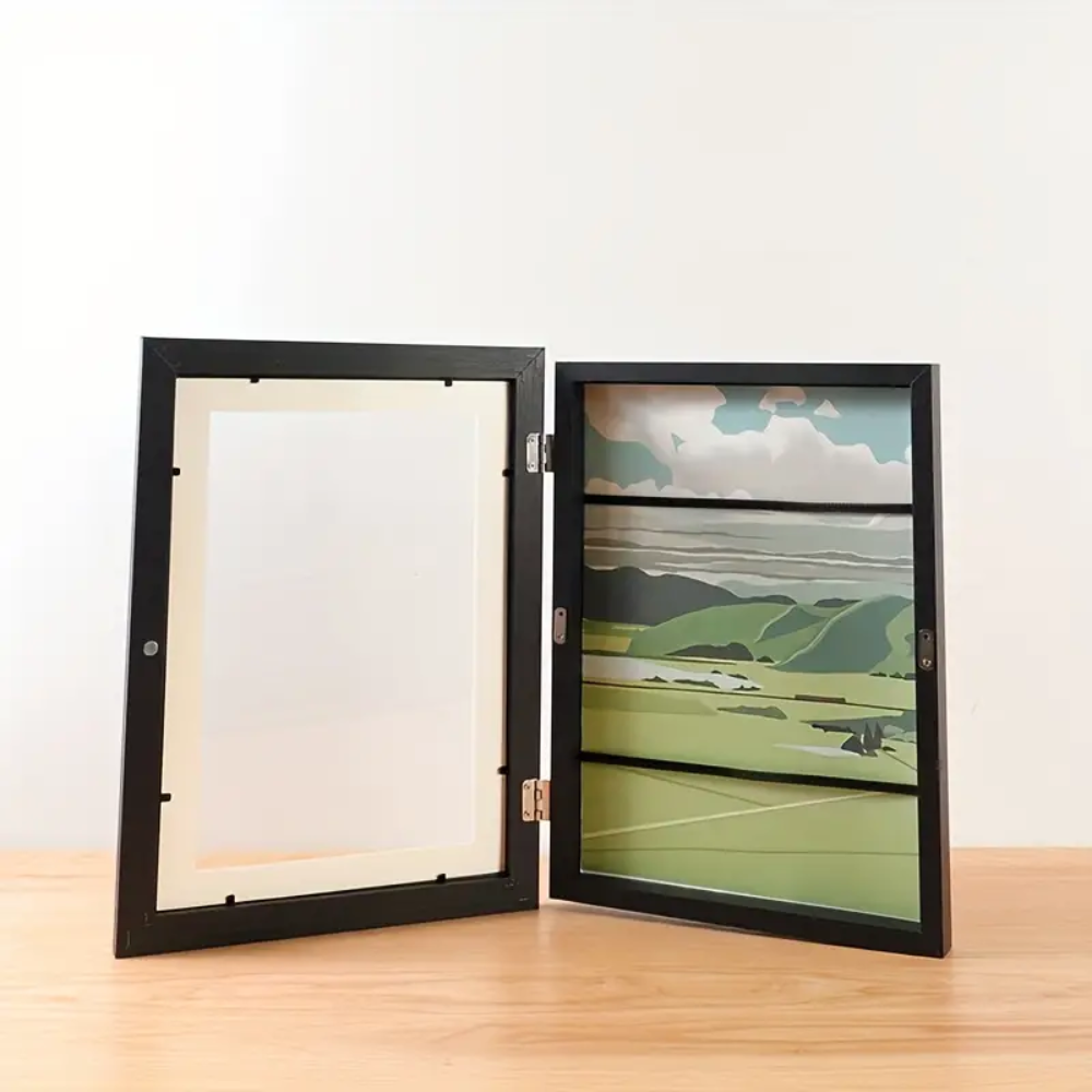 Children's Art Frame Natural Wood | Creative Display for Kids' Artwork 5