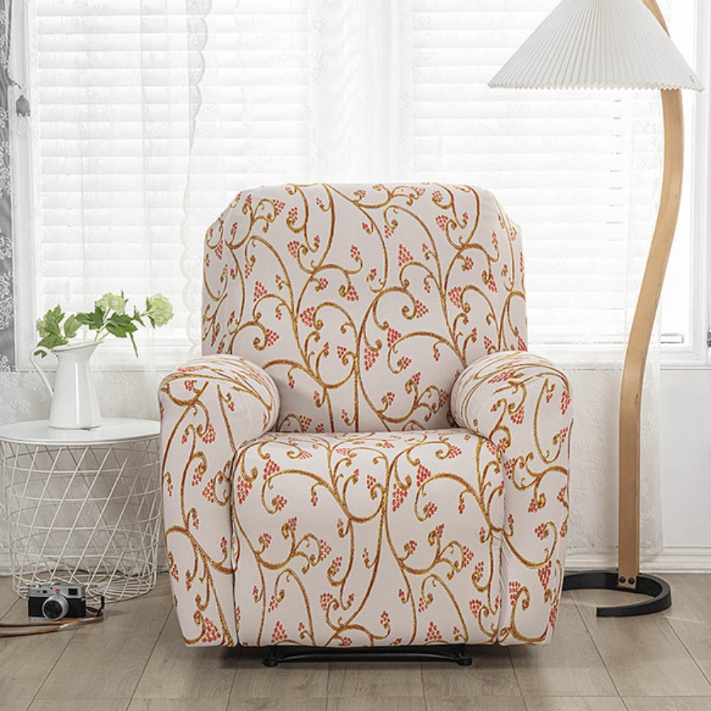 Recliner Sofa Cover Abstract Design Stretch Fabric | Elegant Home Upgrade 4
