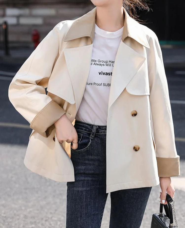 Women Double-Breasted Trench Coat | Alice