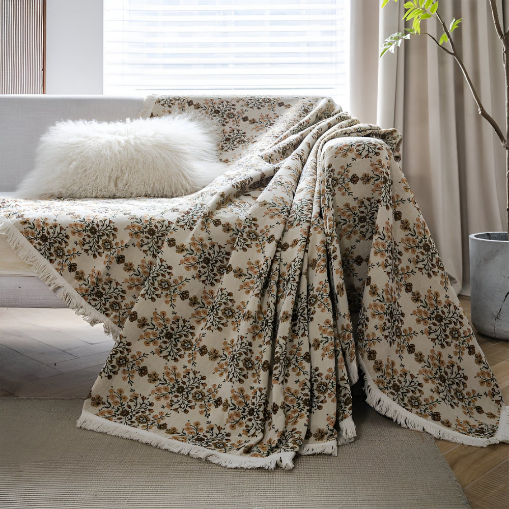 Sofa Cover Plum Jacquard Microfibre | Elegant Home Decor 5