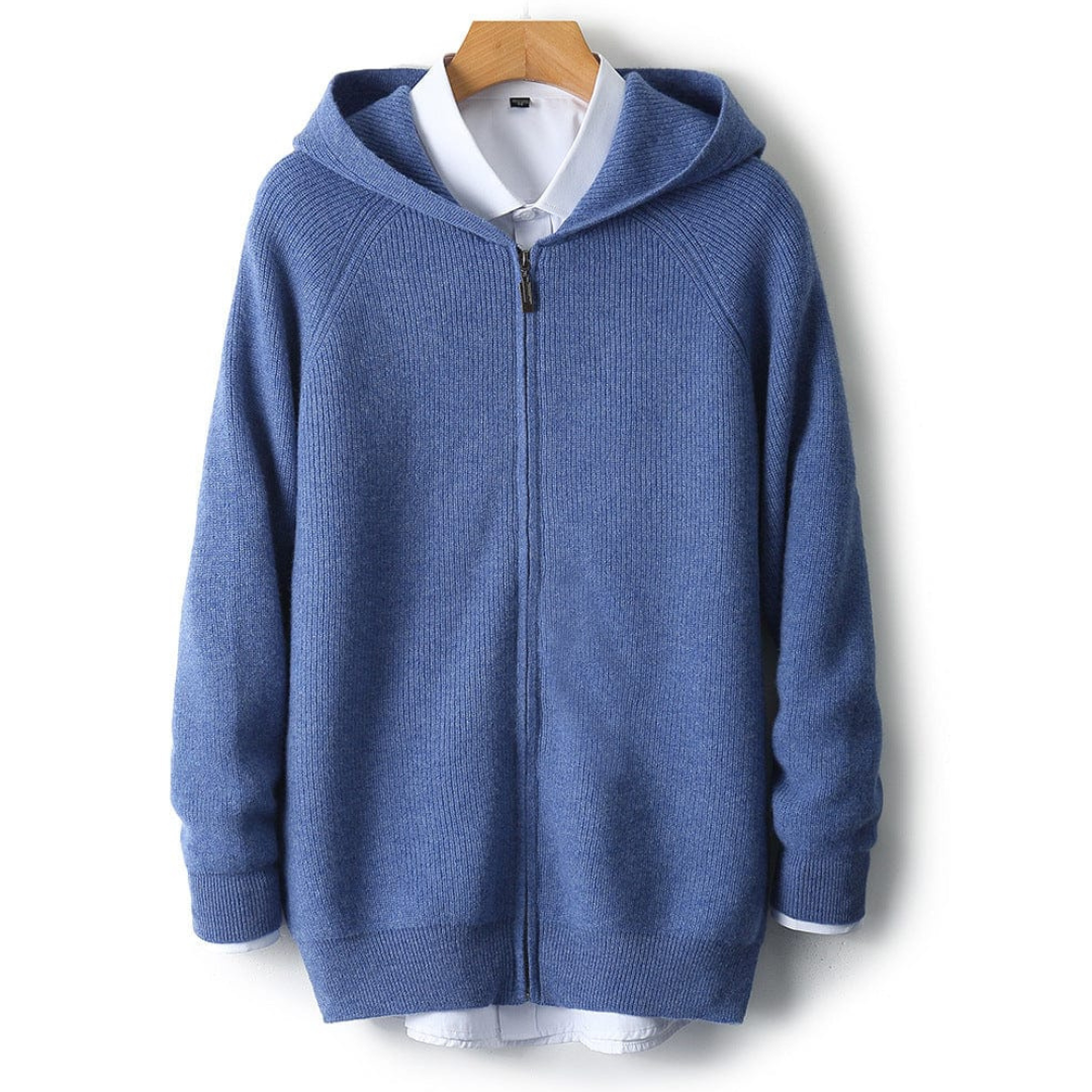 Men’s Zip-Up Knit Hoodie | Kenton