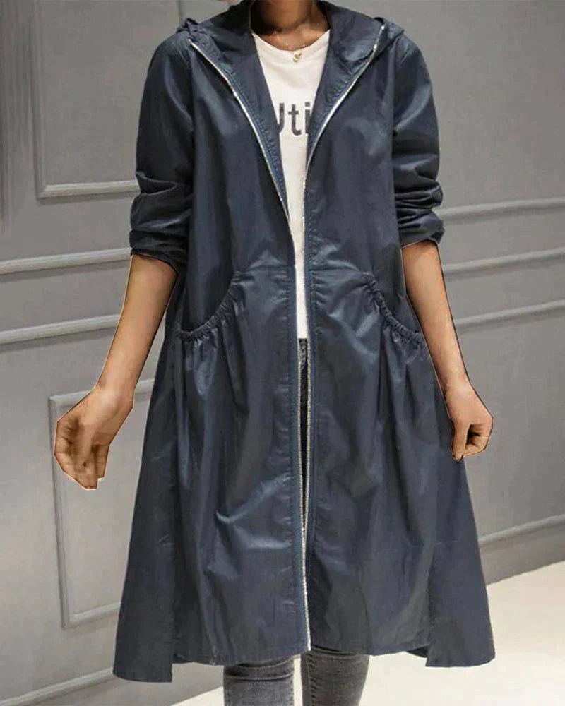 Women Lightweight Hooded Zip Jacket | Bellerose