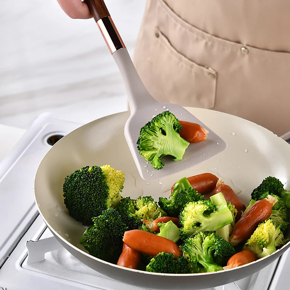 Kitchen Utensil Set 13 Pieces Silicone Stainless Steel | Culinary Essentials 5