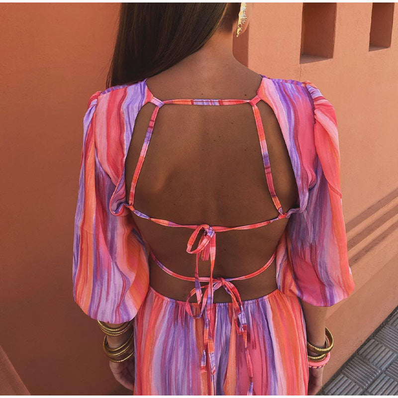 Women Elegant Cutout Maxi Dress | Victoria