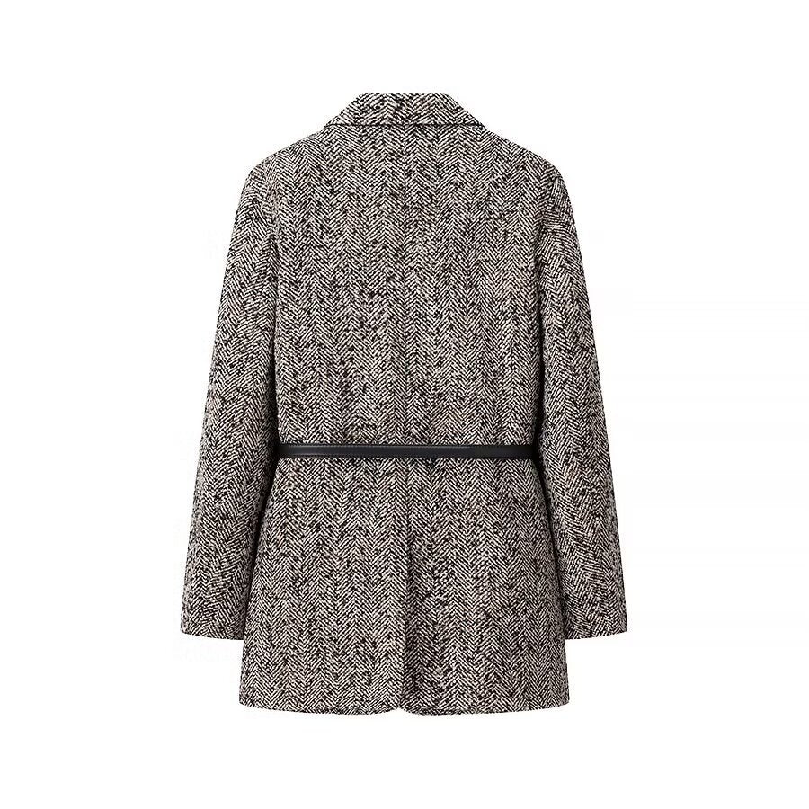 Women Suit Jacket Grey Polyester | Elegant Style-4