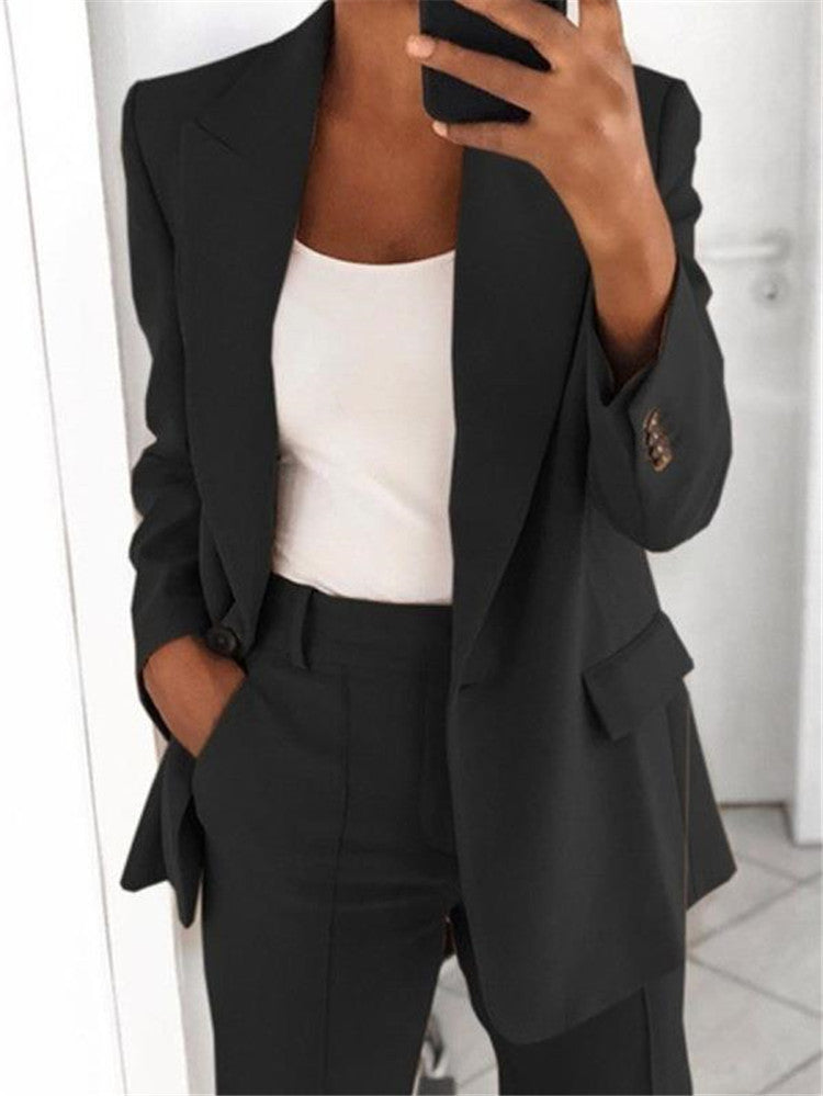 Women Elegant Wide-Leg Pantsuit | Nadira