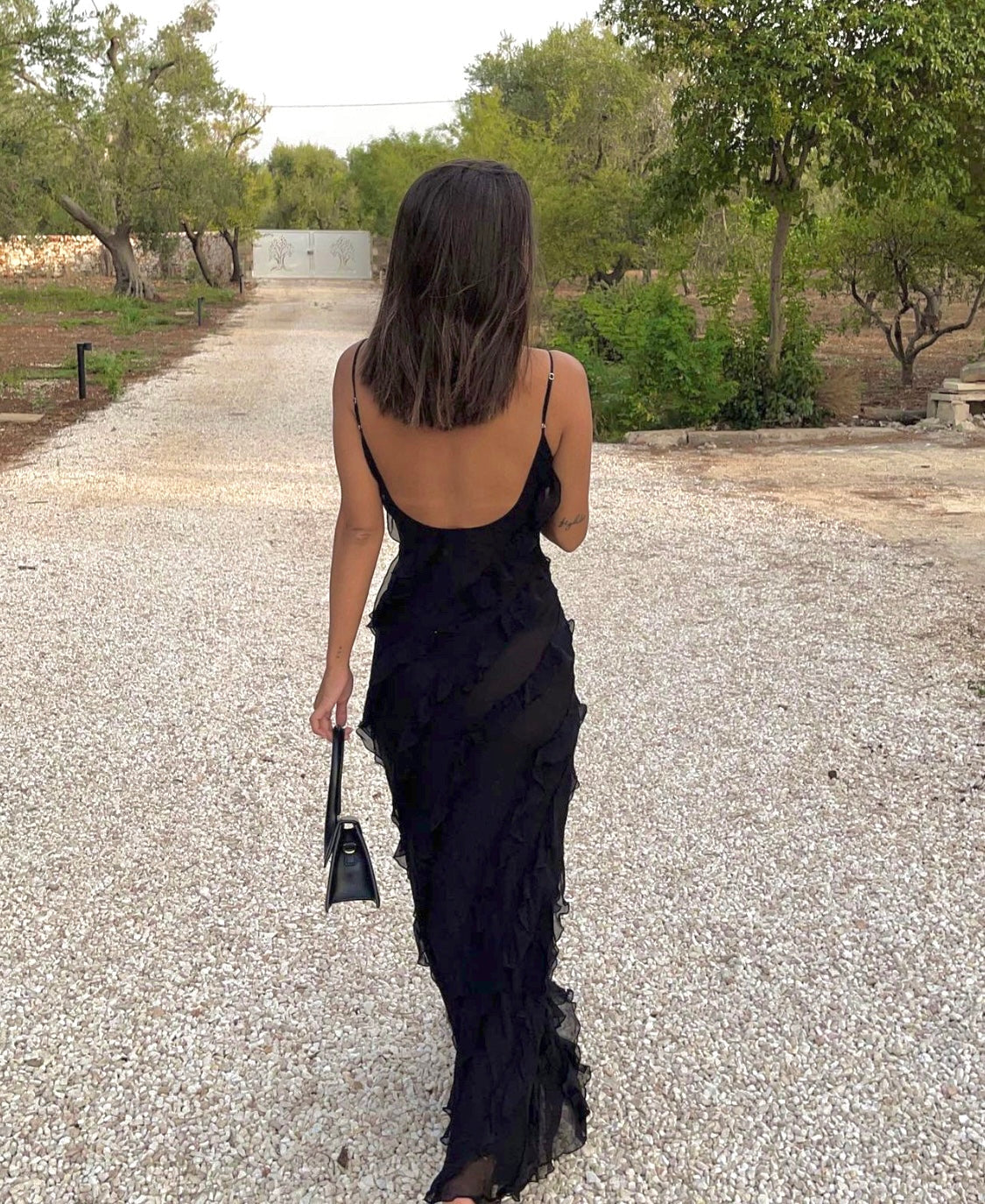 Women Elegant Ruffle Maxi Dress | Abby