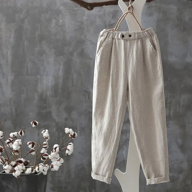 Mieke | Classic Linen Pants Women