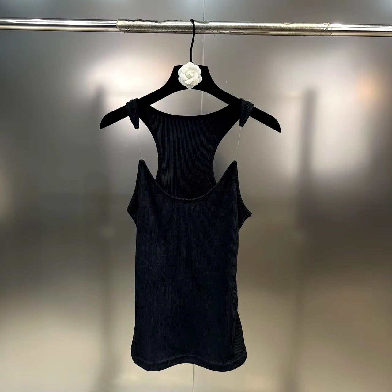 Invisible Strap Ribbed Tank Top | Jenny
