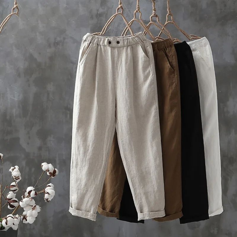 Mieke | Classic Linen Pants Women