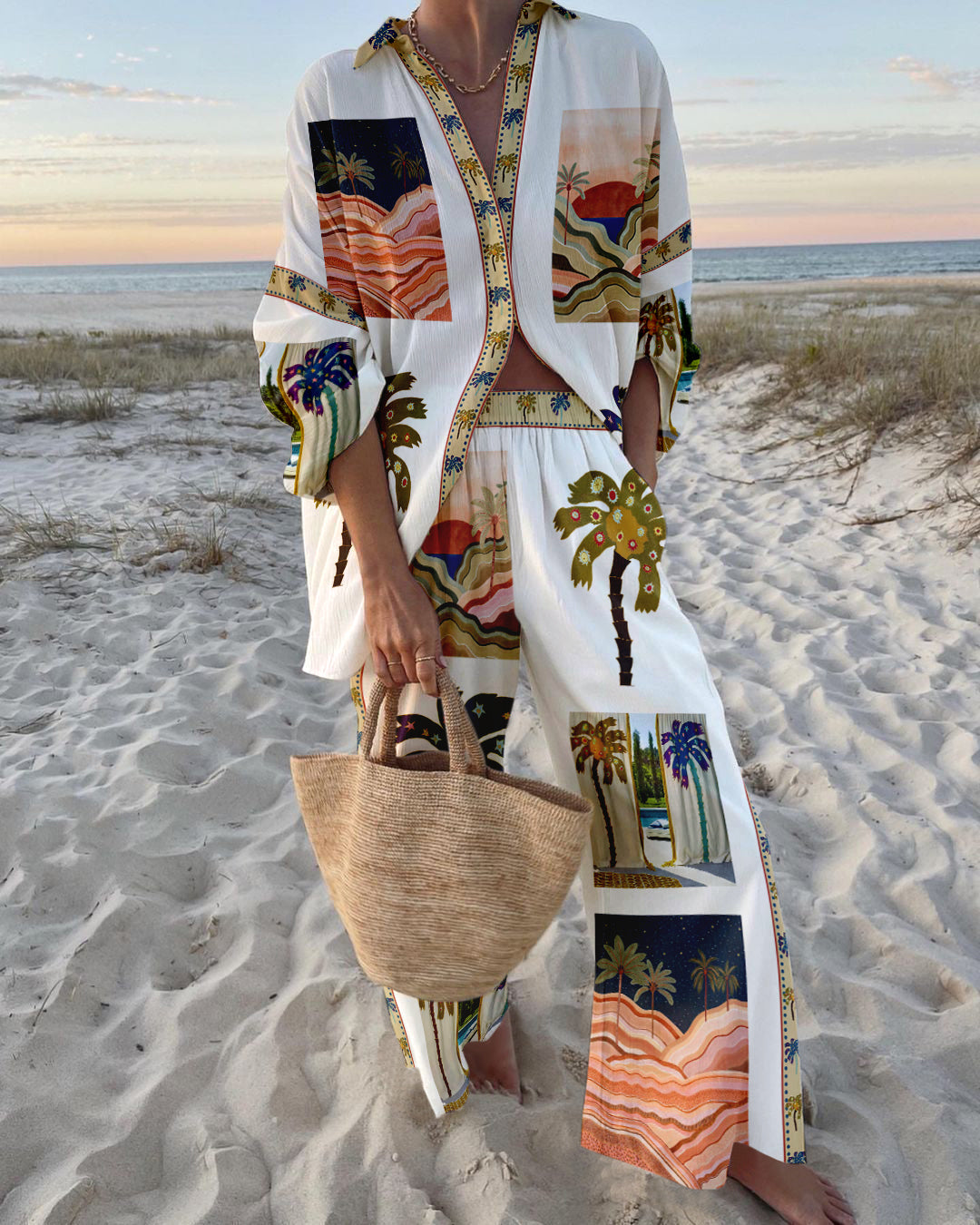 Women Palm Oasis Beach Set | Rosie