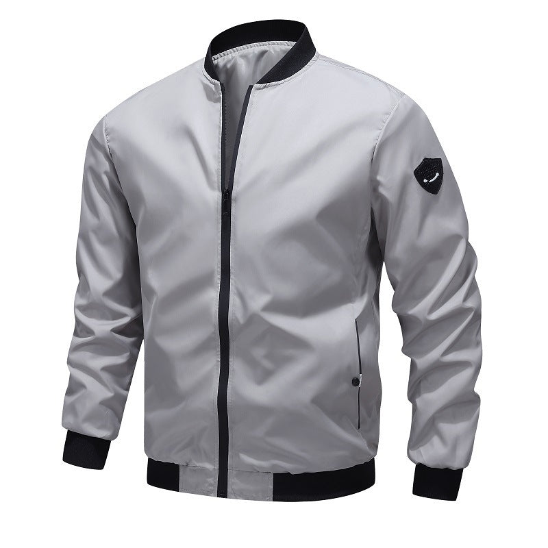 Men Classic Zip-Up Bomber Jacket | Ray