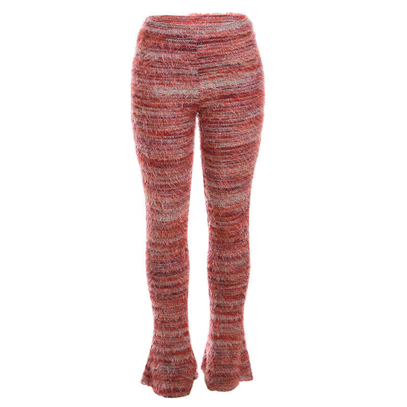 Variant image for Women Wide Leg Trousers Red Polyester | Fashionista-7