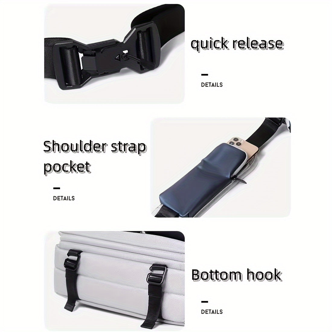 Men Waterproof Shockproof Messenger Bag | Luka