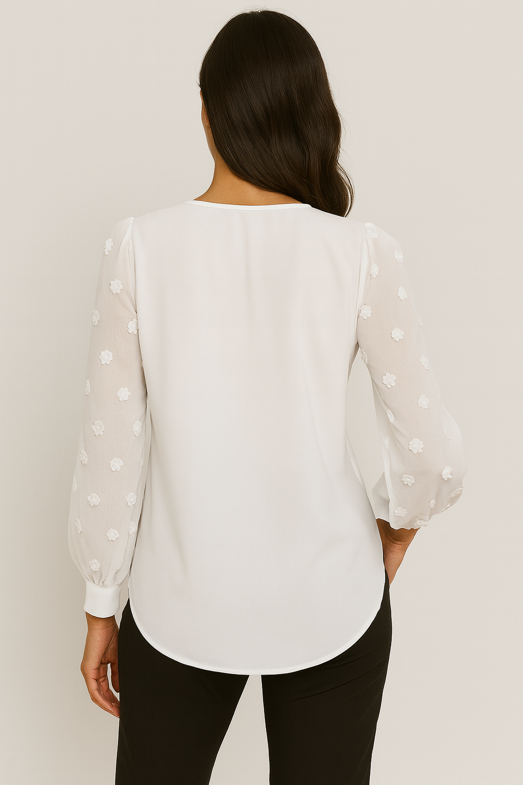 Elegant Lantern Sleeve Shirt for Women | Hennessy