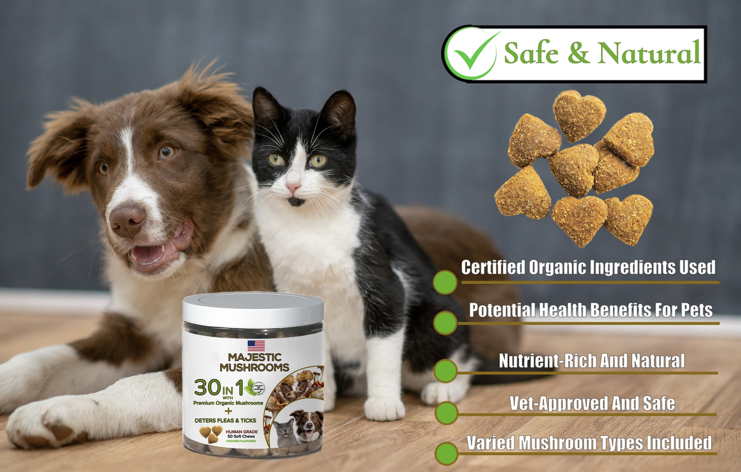 Pet Chew Treats Organic Super Mushrooms | Calming Blend-5