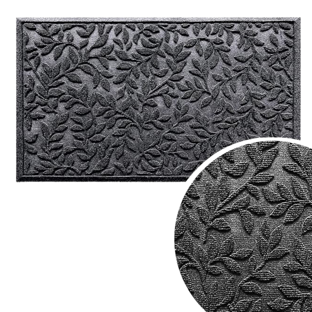 Outdoor Door Mat Olive Green Polyester | Elegance 5