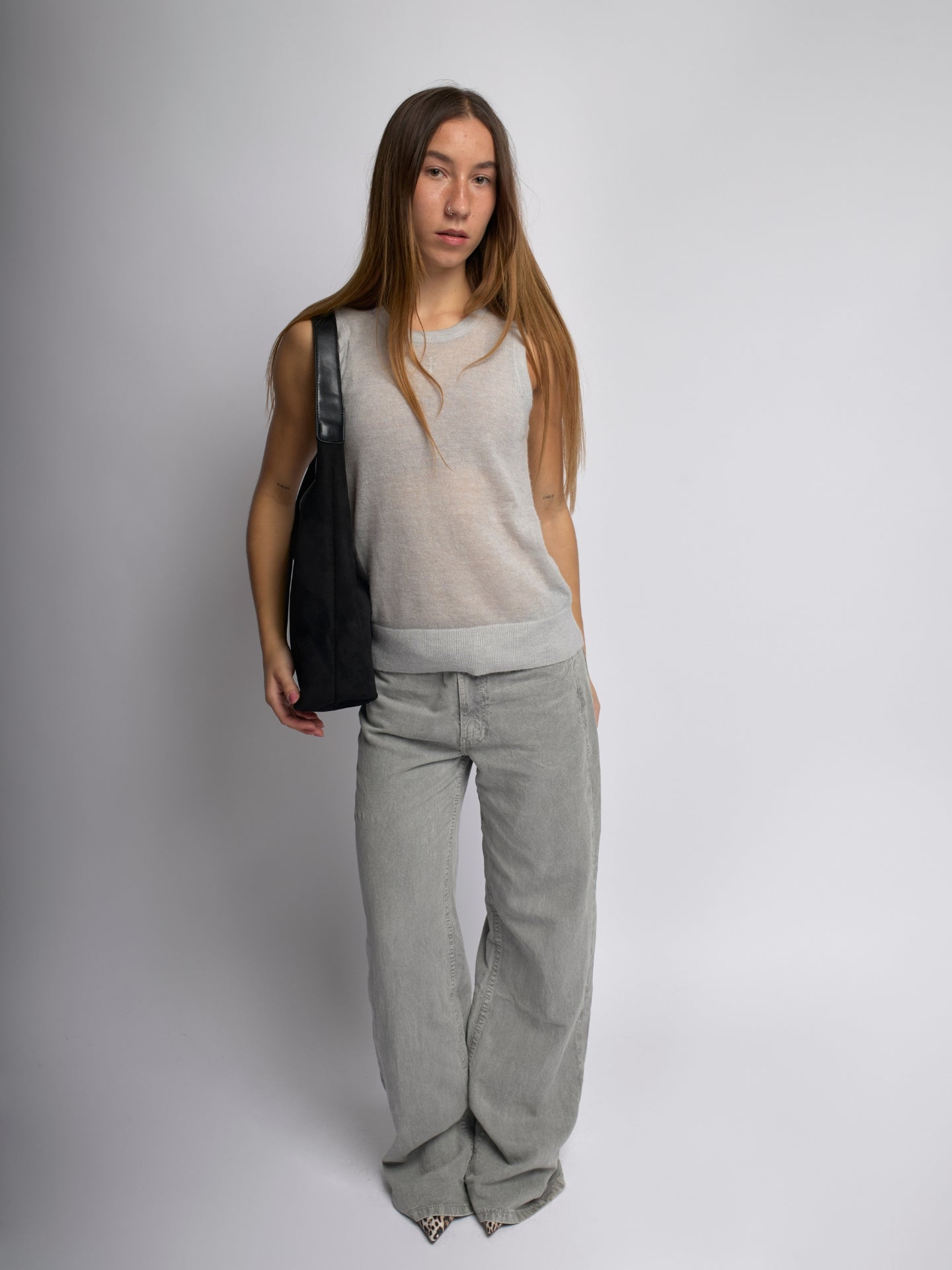 Women Suede Tote Bag with Pouch | Alberta
