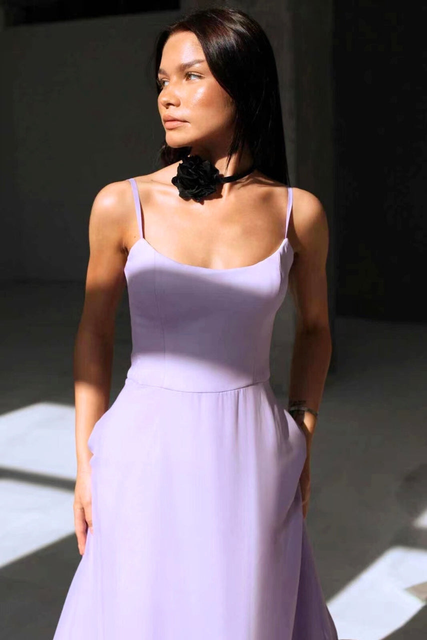 Women Elegant Ruffled Midi Dress | Amara