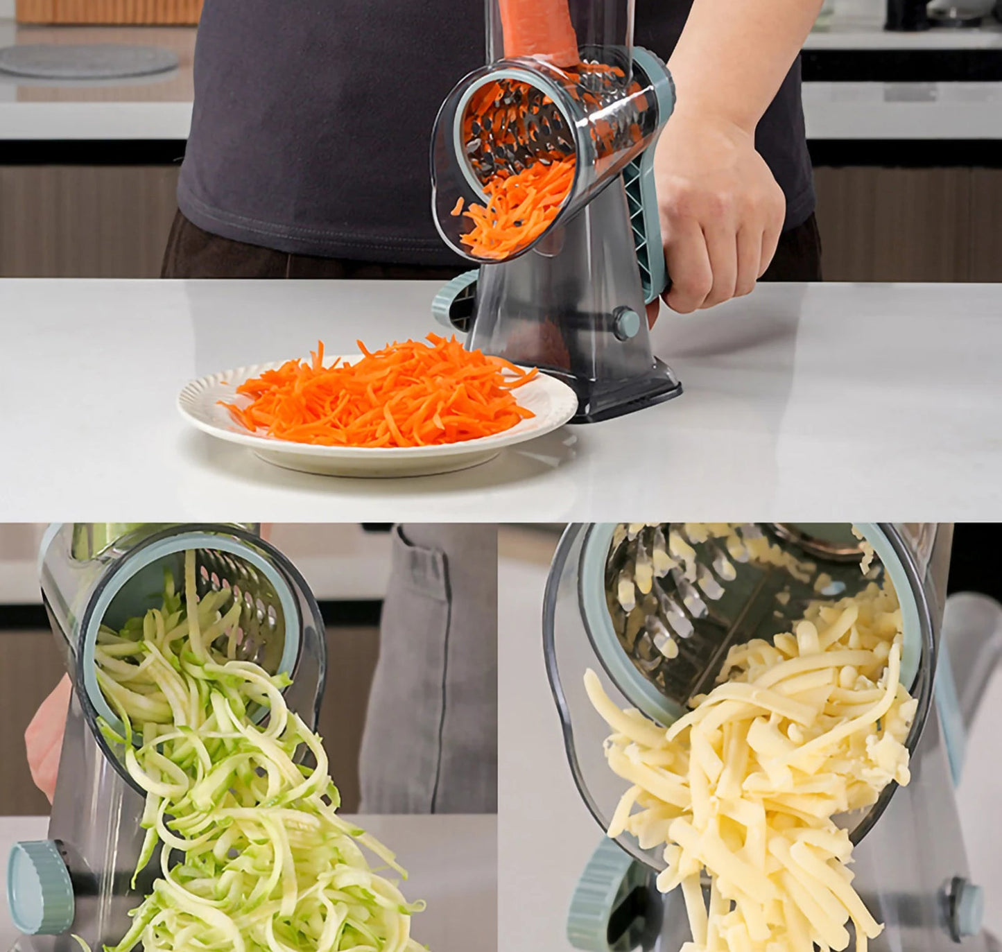 Rotary Cheese Grater Stainless Steel | Kitchen Essential 3