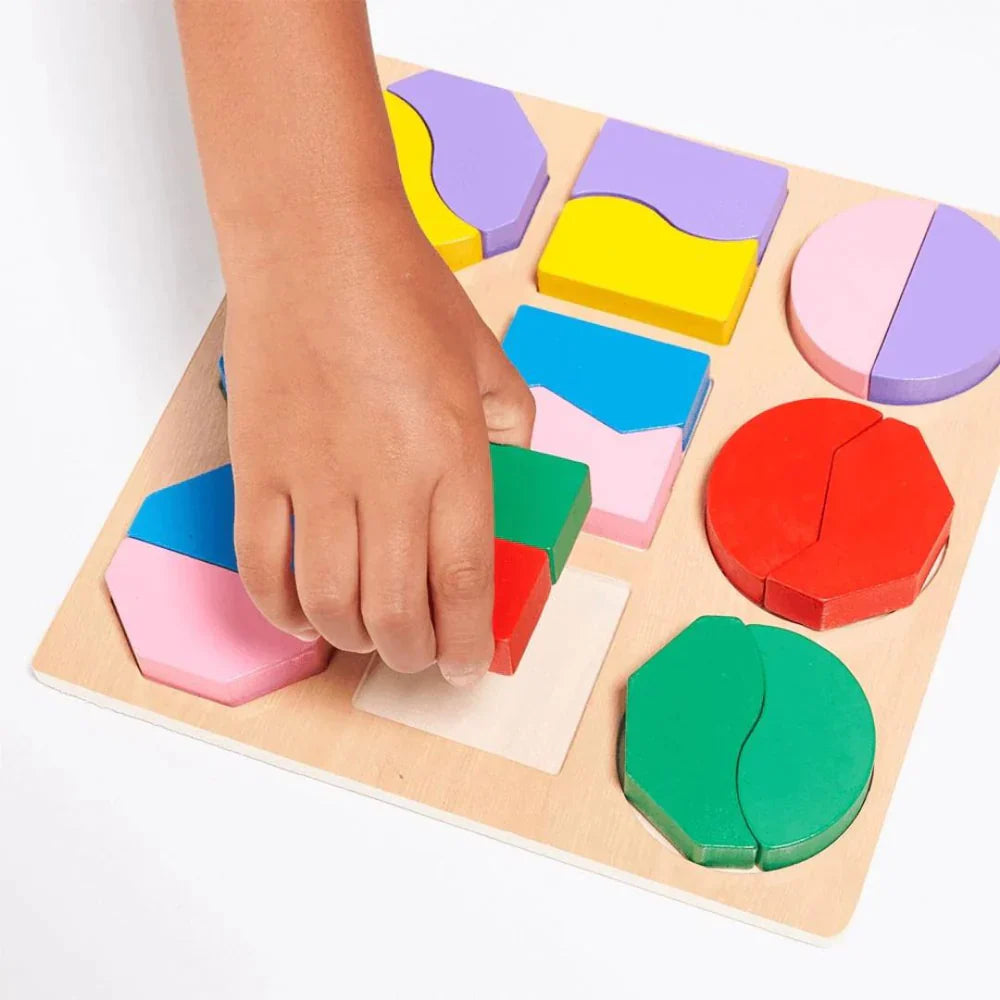 Educational Toy Shape Matching Board Wooden | Learning Fun-5