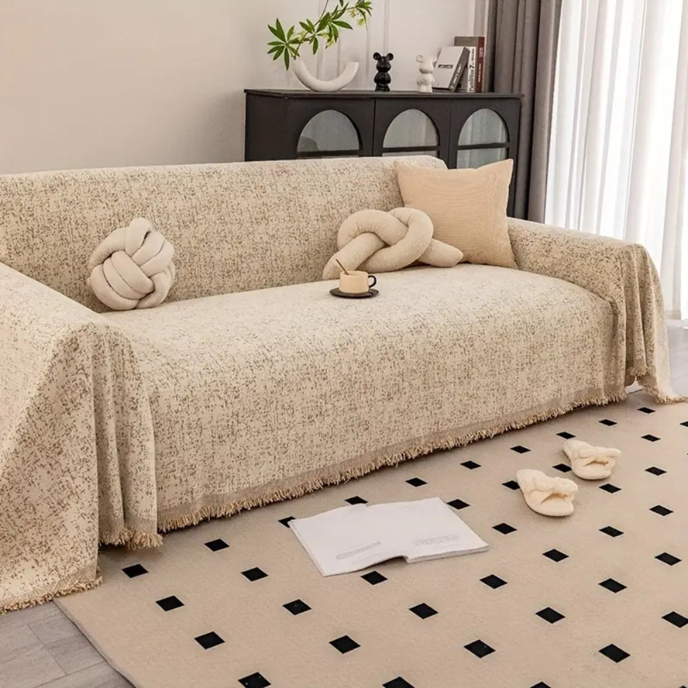 Sofa Cover Chenille Speckled Pattern | Modern Elegance 6