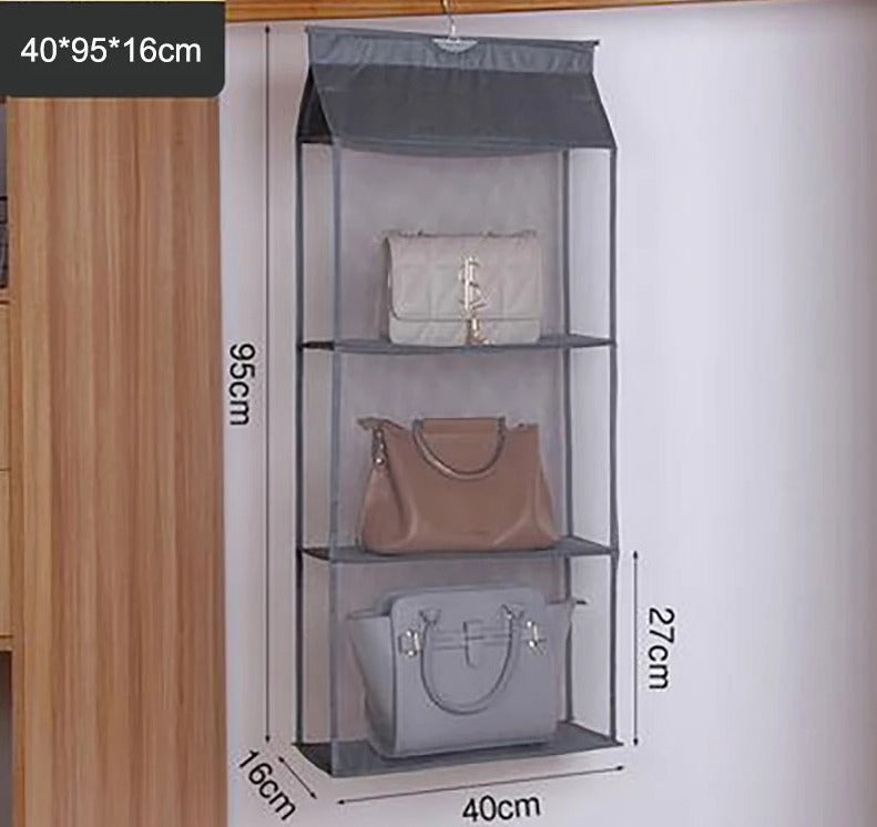 Bag Holder for Plastic Bags Beige Fabric | Mary 6