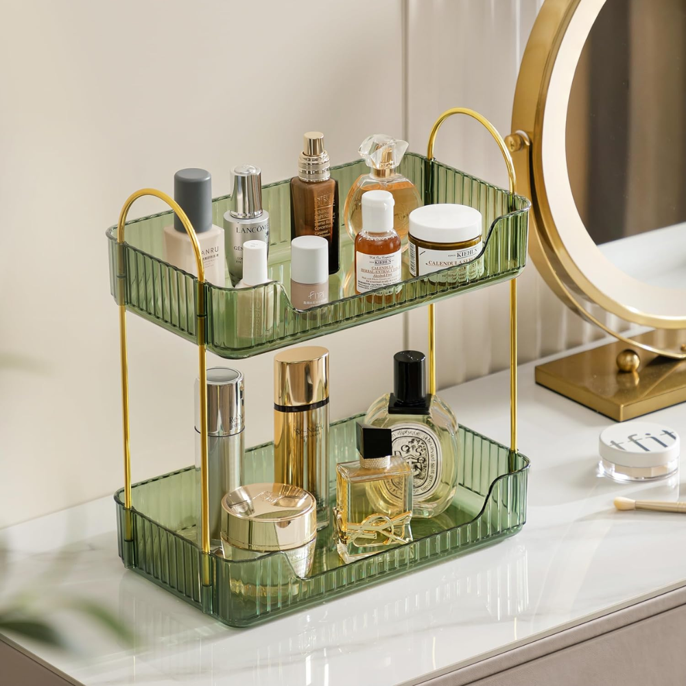 Bathroom Storage Organizer White Plastic | Elegant Design 2