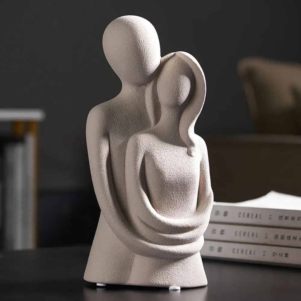 Couple Ceramic Sculpture White | Love Story 5
