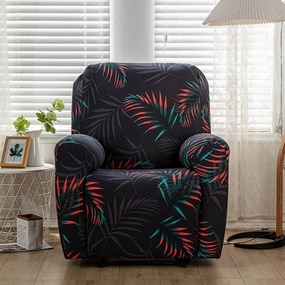 Variant image for Recliner Sofa Cover Floral Stretchy Fabric | Elegant Home Decor-9