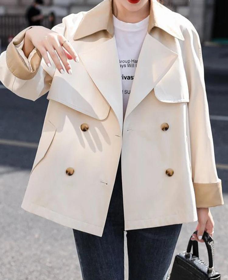Women Double-Breasted Trench Coat | Alice