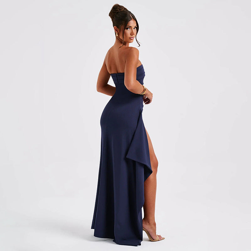 Women Strapless Black Gown | Candace