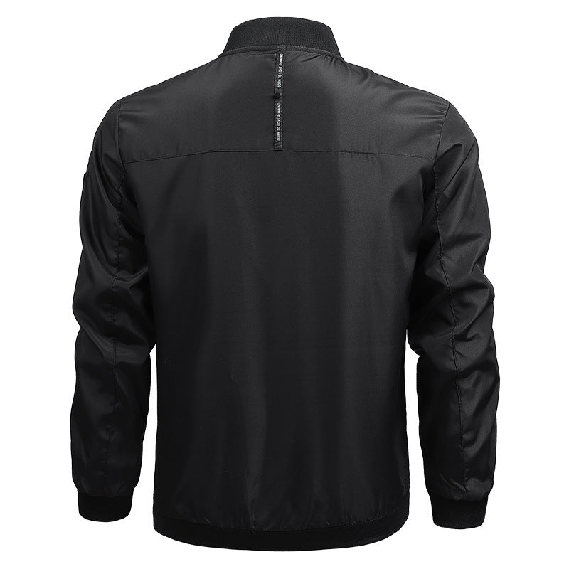 Men Classic Zip-Up Bomber Jacket | Ray