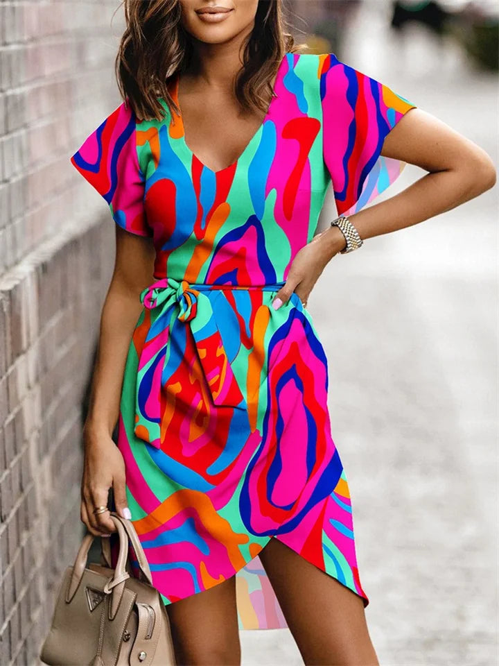 Women Floral Wrap Dress | Ariella