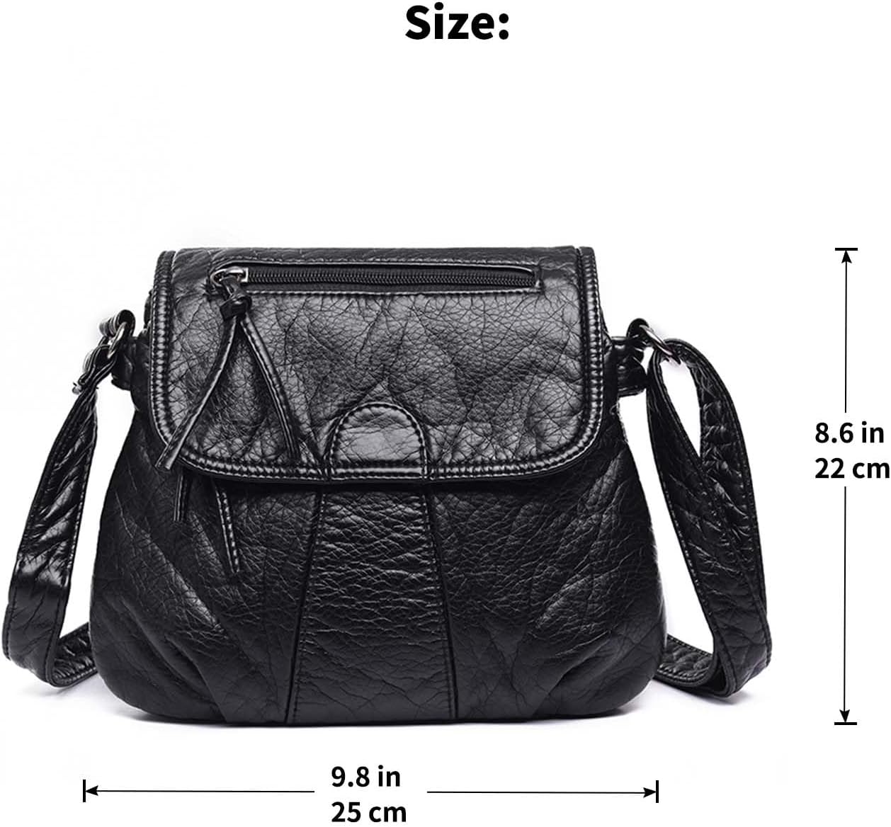 Woman Soft Leather Crossbody Bag | Mila