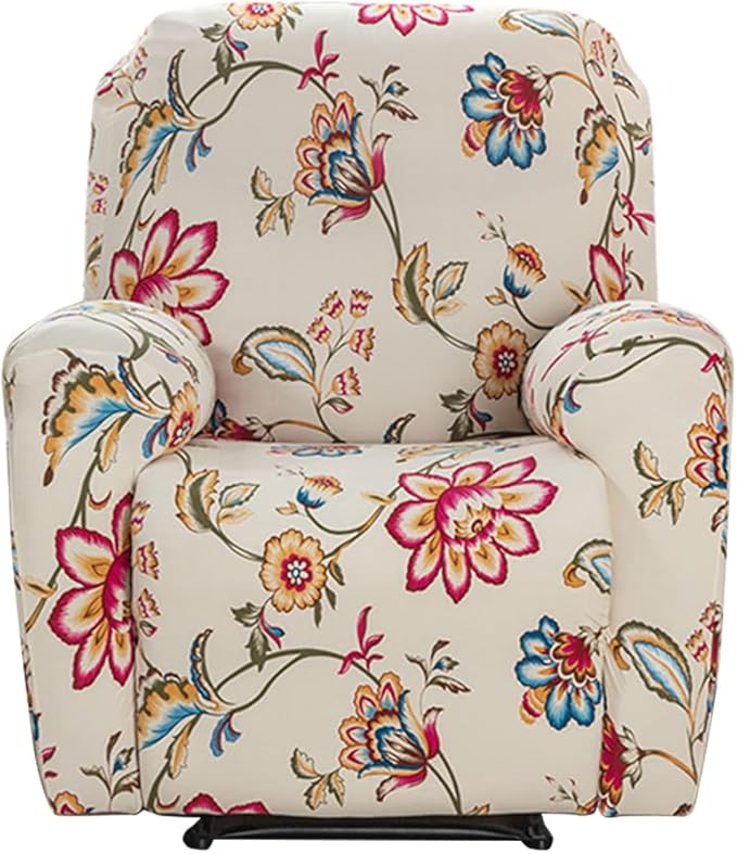 Variant image for Recliner Sofa Cover Gray Stretch Fabric | Blossom-3