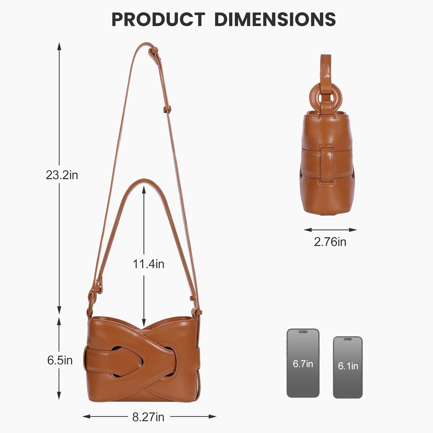 Women Sculptural Crossbody Bag | Lana
