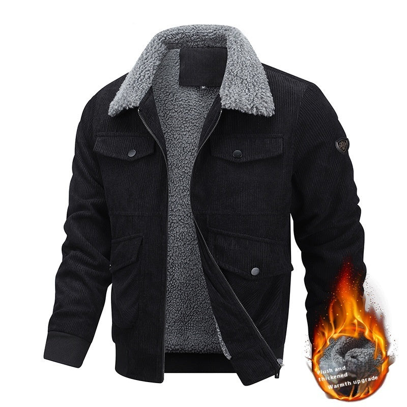Men Sherpa-Lined Corduroy Jacket | Leonard