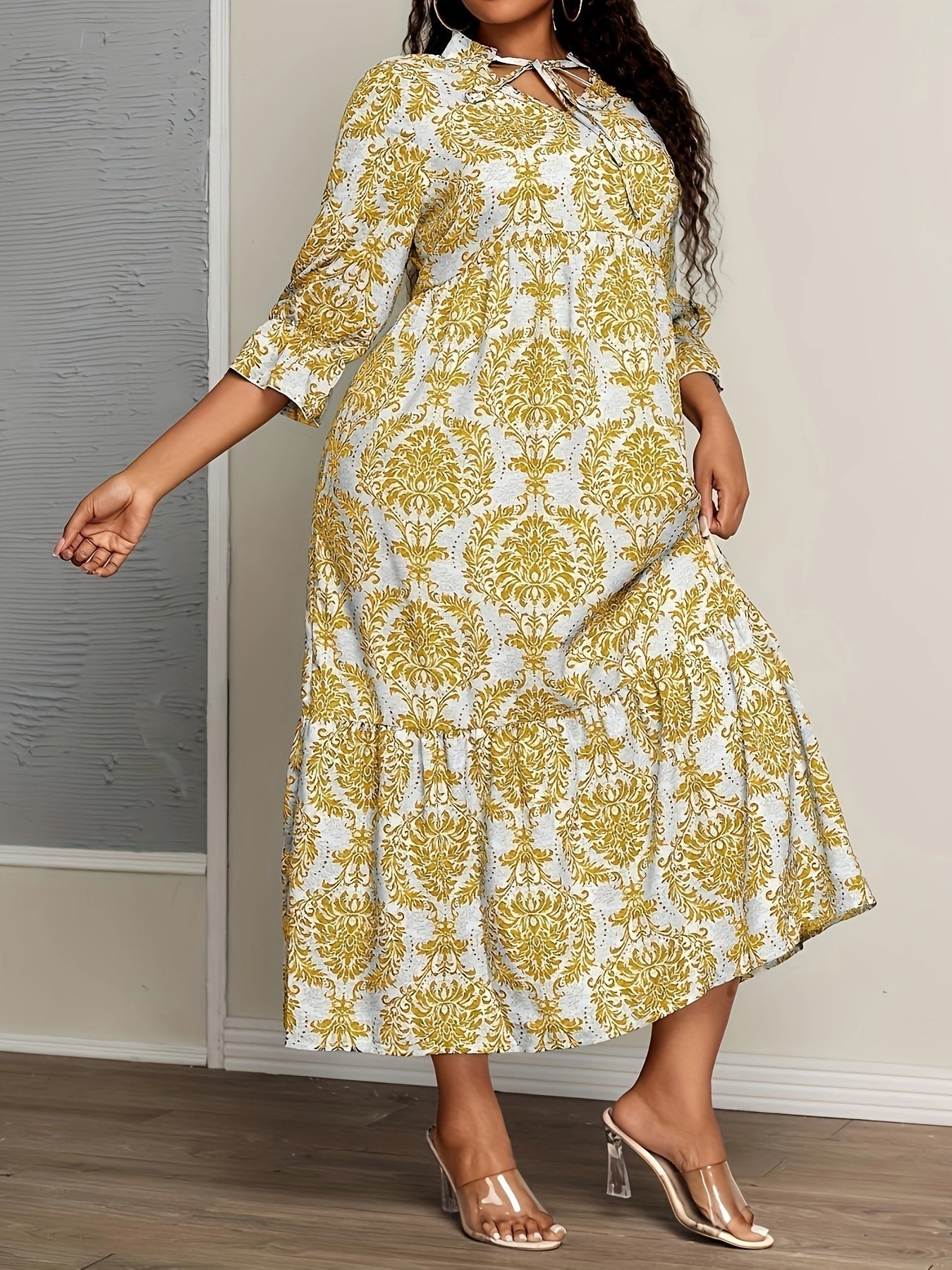 Boho Tiered Printed Maxi Dress | Selah