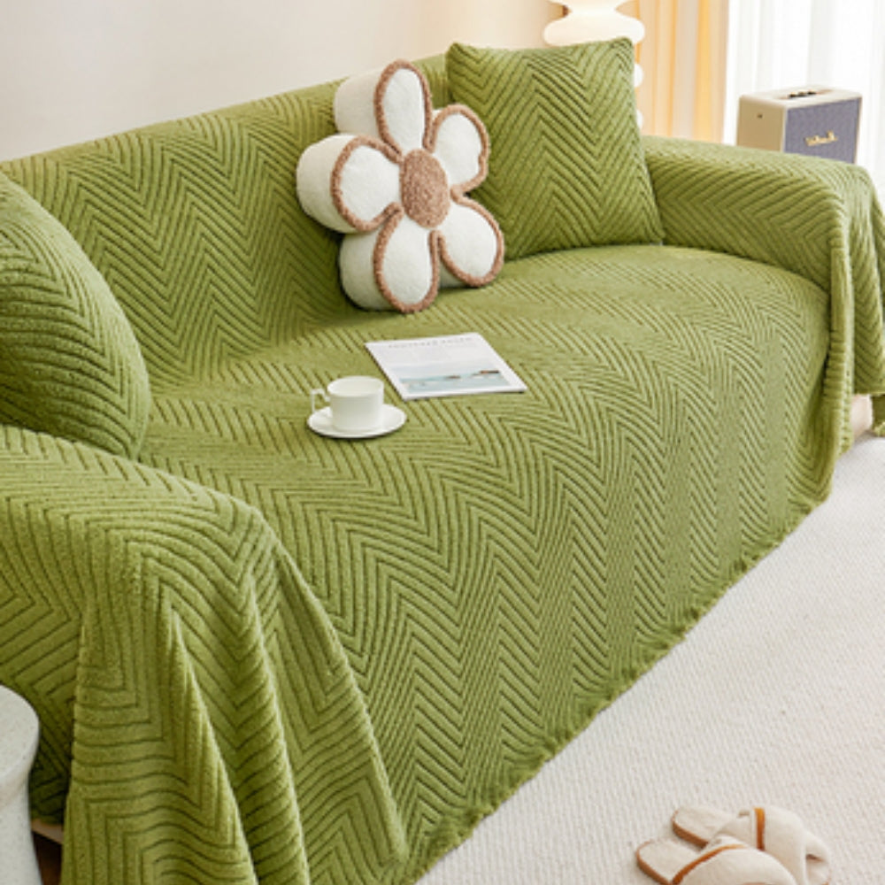 Sofa Cover Grey Microfibre | Elegant Comfort 4
