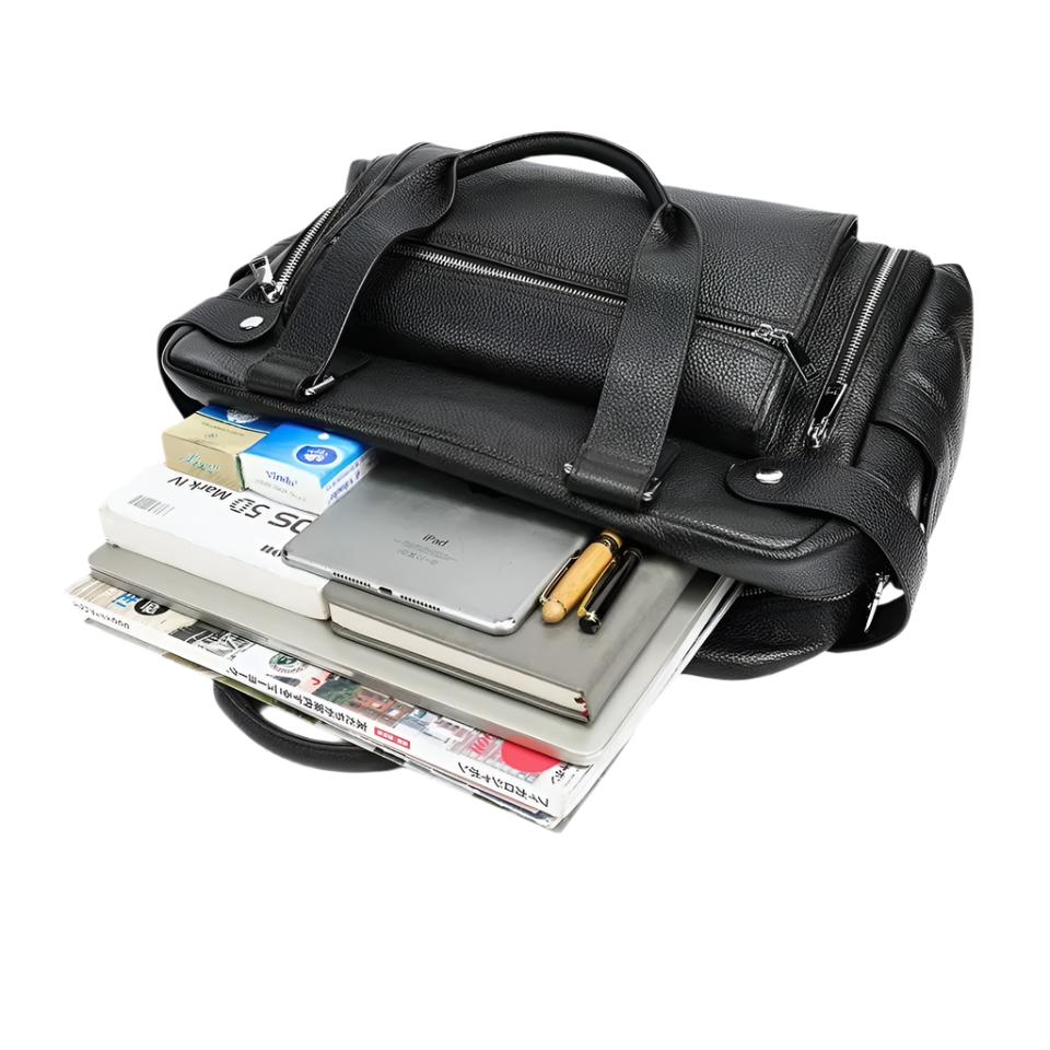 Men’s Leather Travel Bag | Ethan