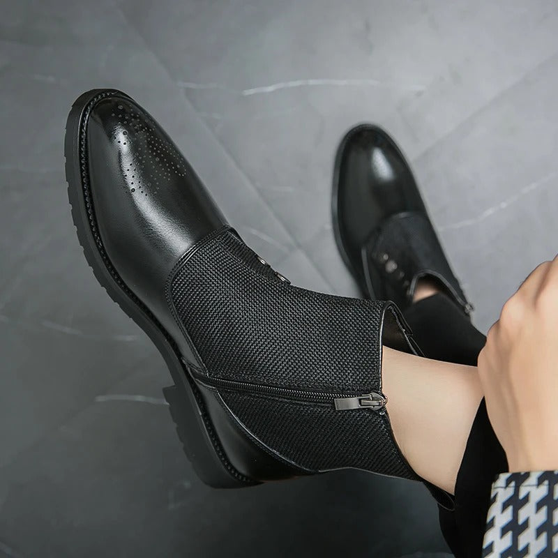 Men Modern Buttoned Ankle Boots | Alexander