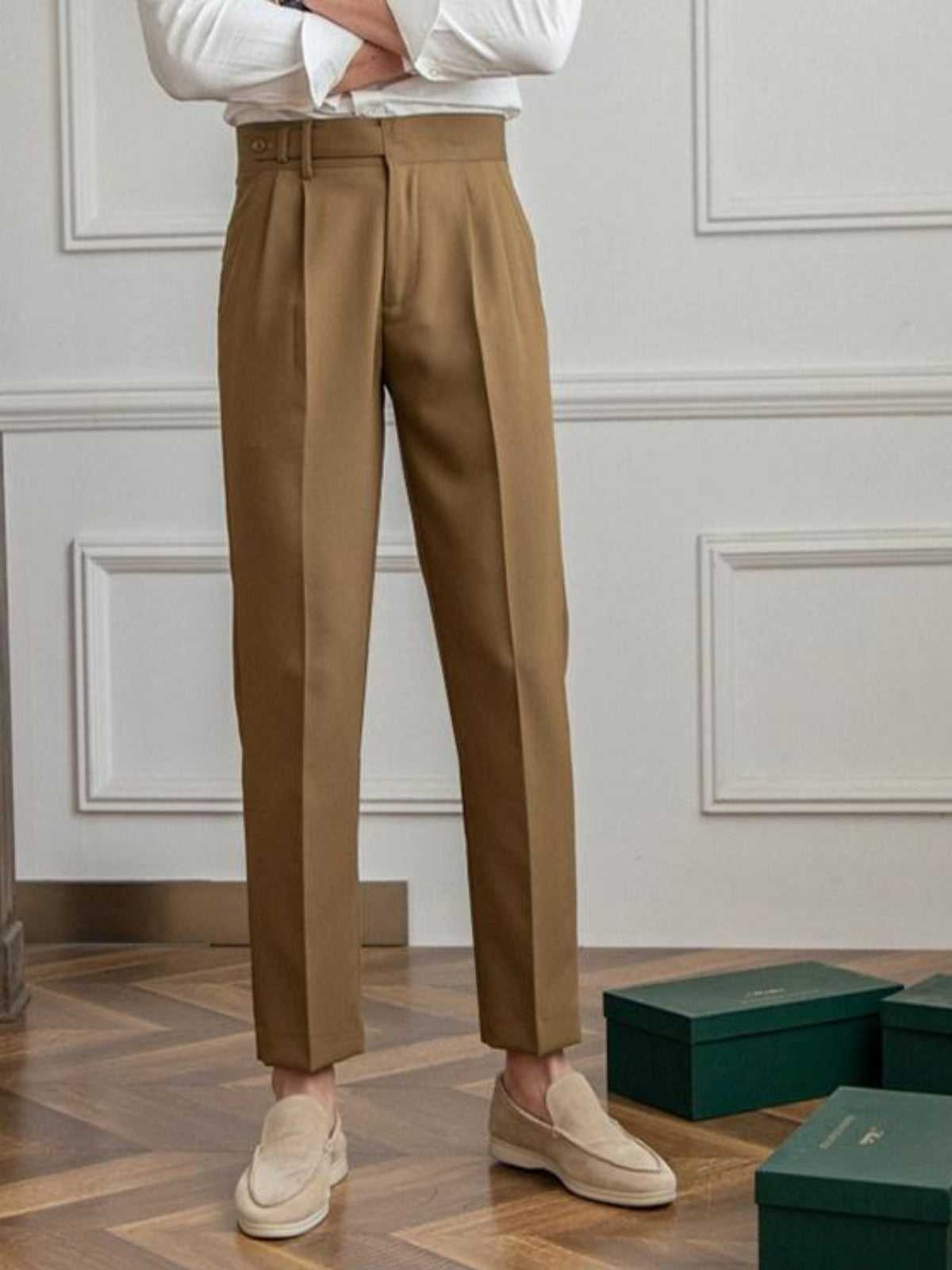 Variant image for Men's Trousers Grey Anti-Wrinkle Polyester | Patrick-9