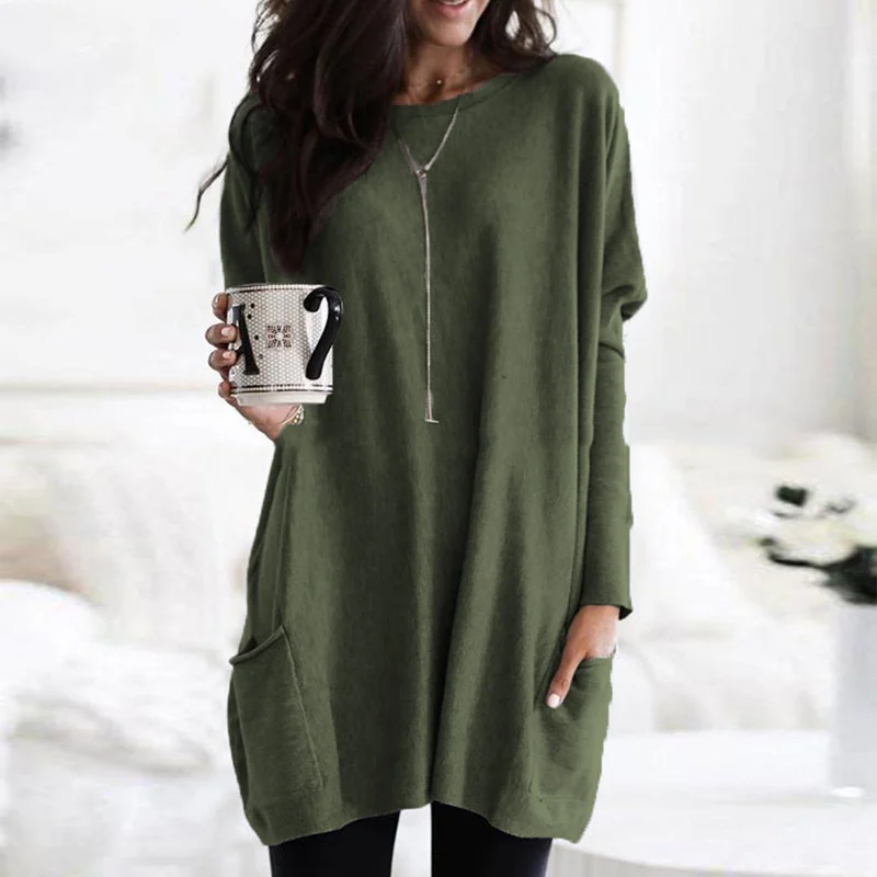 Women Oversized Pocket Tunic | Rachel