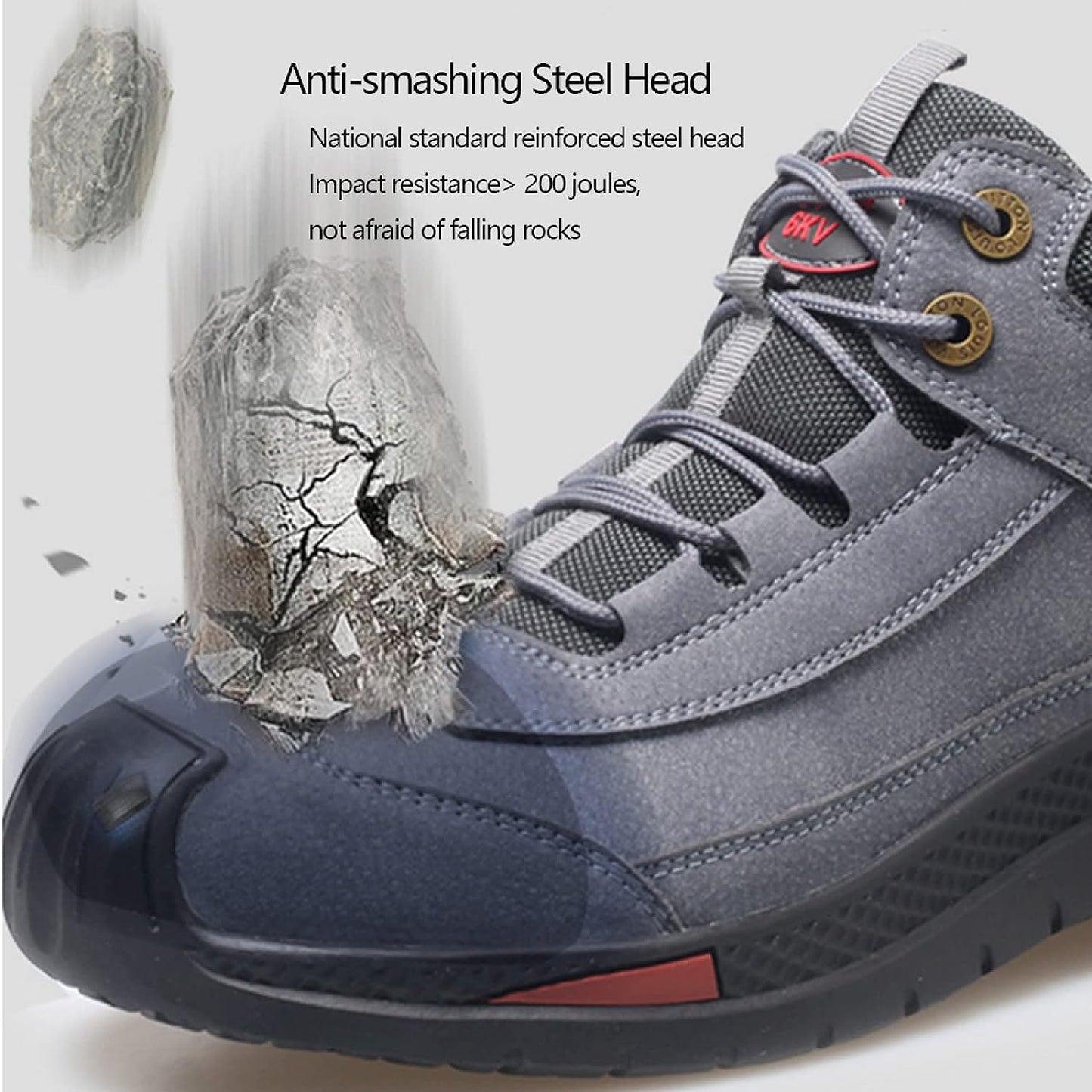 Men Safety Shoes Black Waterproof Synthetic Leather | Finn-4