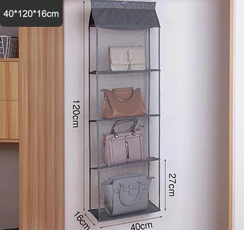 Bag Holder for Plastic Bags Beige Fabric | Mary 5