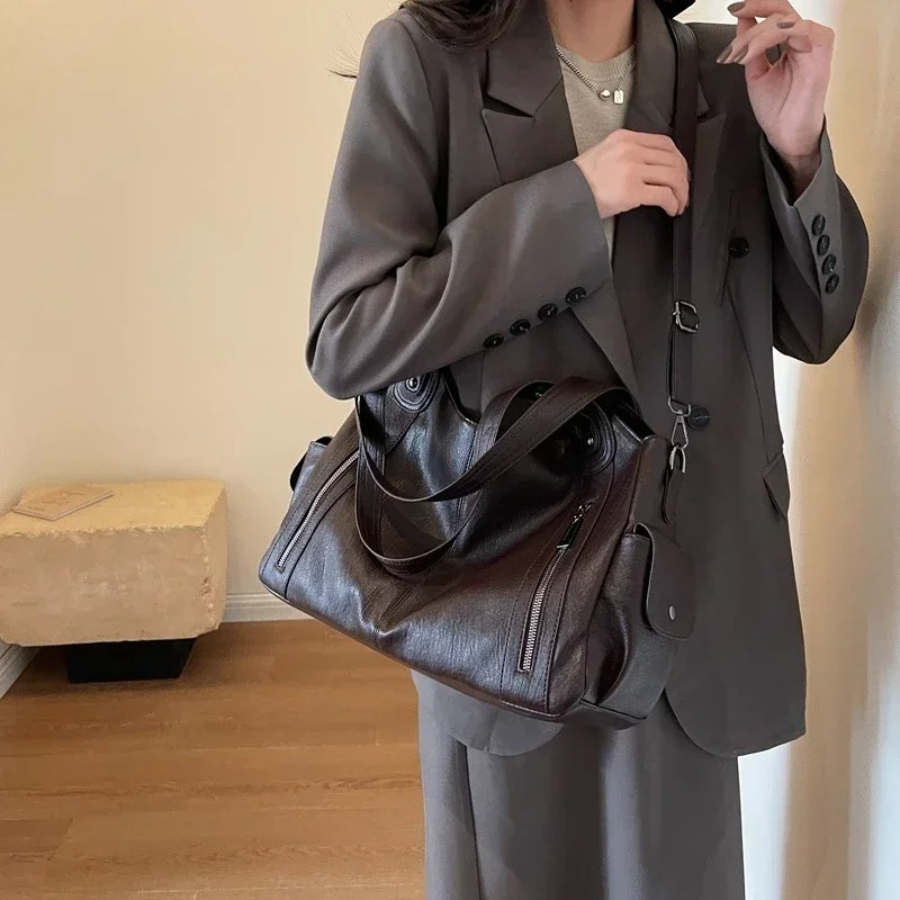 Women Classic Multi-Compartment Shoulder Bag | Alma