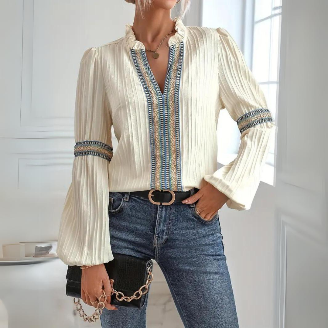 Women Boho Chic Bell Sleeve Blouse | Teagan