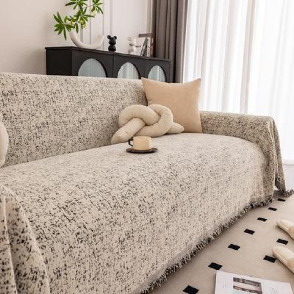 Sofa Cover Chenille Speckled Pattern | Modern Elegance 3