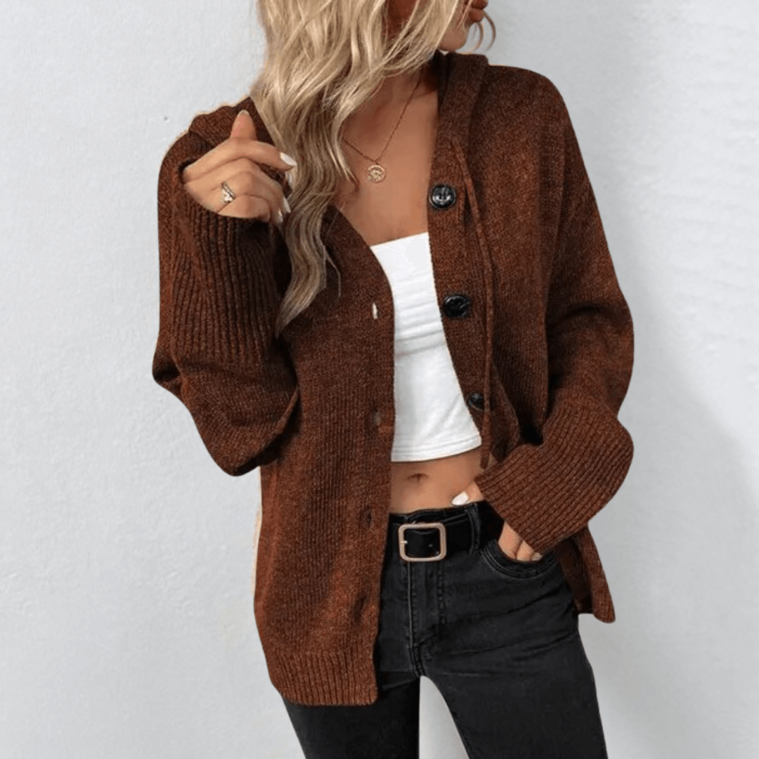 Women Button Knit Cardigan | Abbie